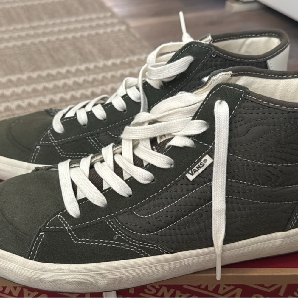 Vans Green High-Top Sneakers